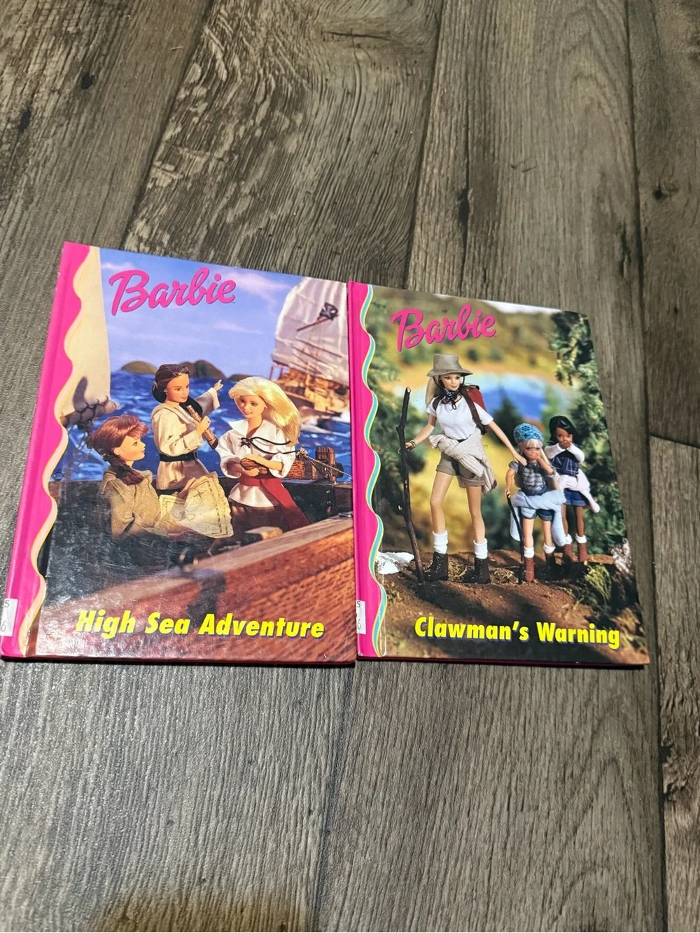 Vintage 90s Barbie & Friends Book Club Hardcover Books Lot of 2